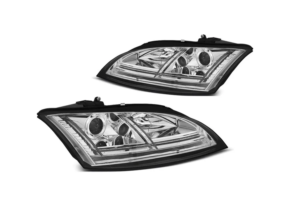 Přímo Od Výrobce Přední světla Audi TT 06-10 8J chrom LED SEQ XENON
