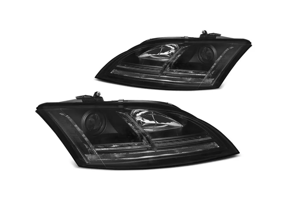 Výprodej Přední světla Audi TT 06-10 8J černá LED SEQ XENON AFS