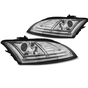 Přední světla Audi TT 10-14 8J chrom LED SEQ XENON AFS Originální