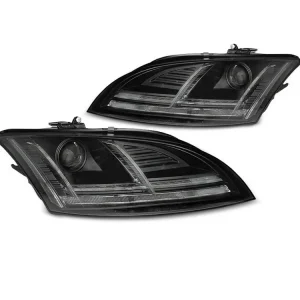 Cenový Hit Přední světla Audi TT 10-14 8J černá LED SEQ XENON AFS