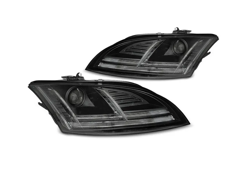 Cenový Hit Přední světla Audi TT 10-14 8J černá LED SEQ XENON AFS