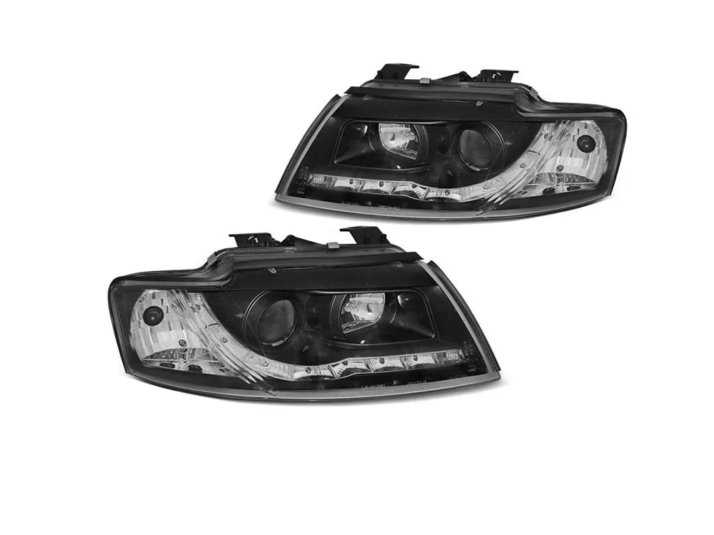 Expresní Doručení Přední světla Audi A4 B6 CABRIO 02-06 černá LED