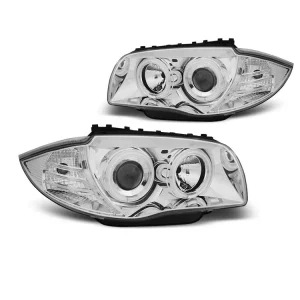 Přední světla BMW 1 E87, E81 04-11 - chrom Angel Eyes CCFL Koupit Online
