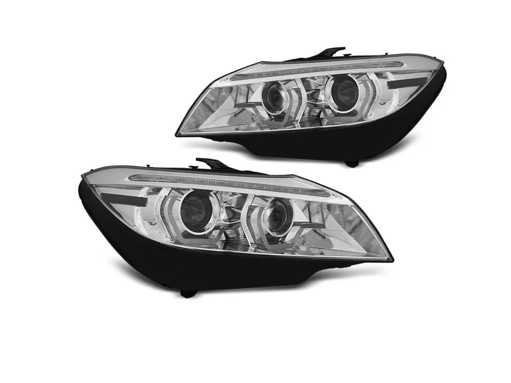 Časově Omezené Přední světla BMW Z4 E89 09-13 HID DRL chrom LED SEQ AFS