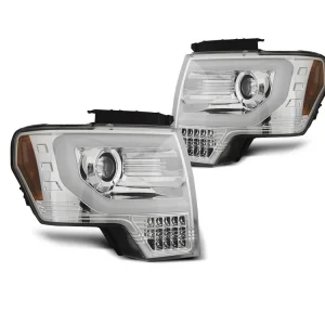 Přední světla Ford F-150 MK12 08-14 TUBE LIGHT - chrom Nakupujte Hned