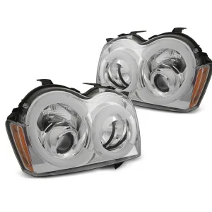 Kup Teď Přední světla Jeep Grand Cherokee 05-08 - chrom TUBE LIGHT