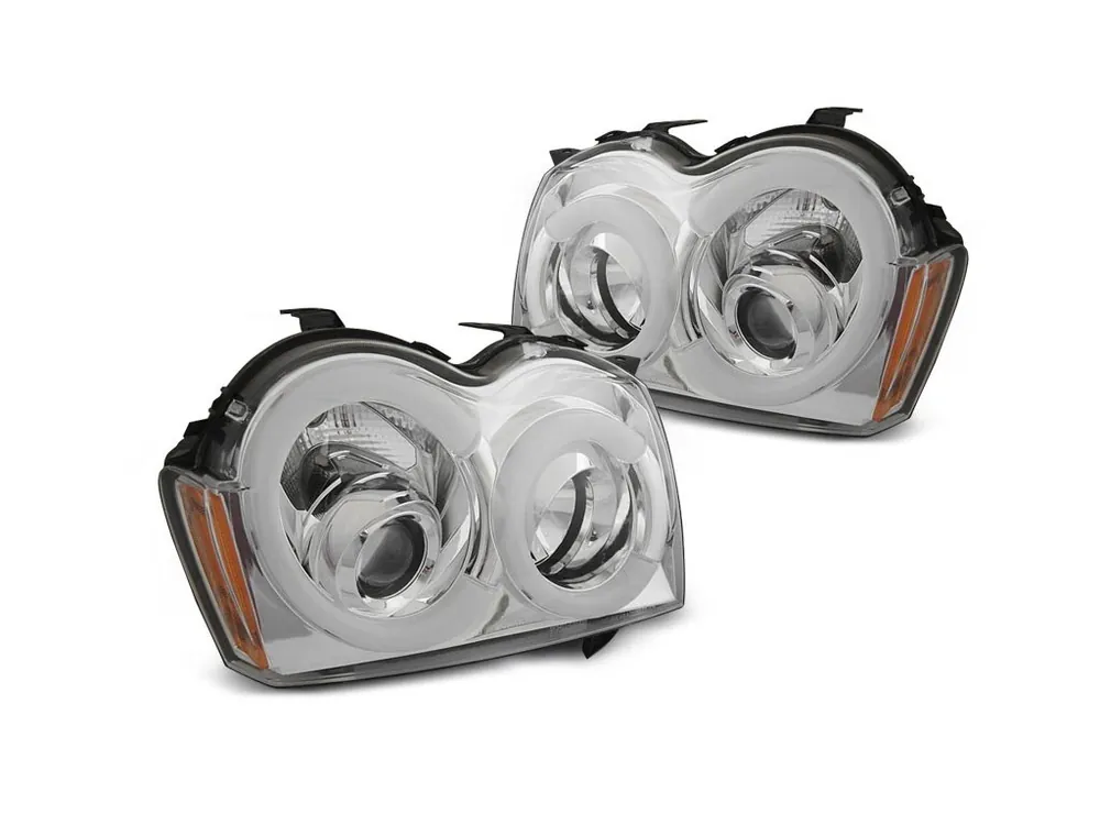 Kup Teď Přední světla Jeep Grand Cherokee 05-08 - chrom TUBE LIGHT