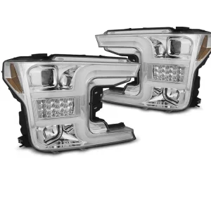 Kup Teď Přední světla Ford F150 MK13 17-20 chrom TUBE LIGHT