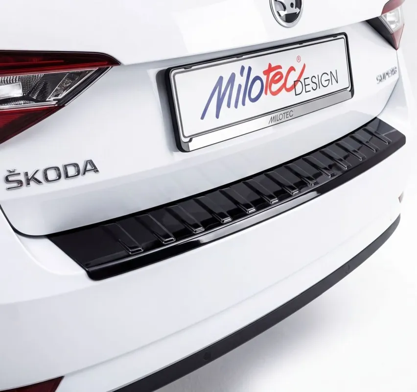 Bezpečná Platba Plastový kryt prahu zadních dveří Škoda Superb III Liftback (2015 - 2023) černý MILOTEC