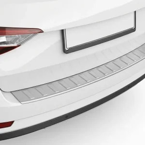 Autentický Plastový kryt prahu zadních dveří Škoda Superb III Combi (2015 - 2024) stříbrný MILOTEC