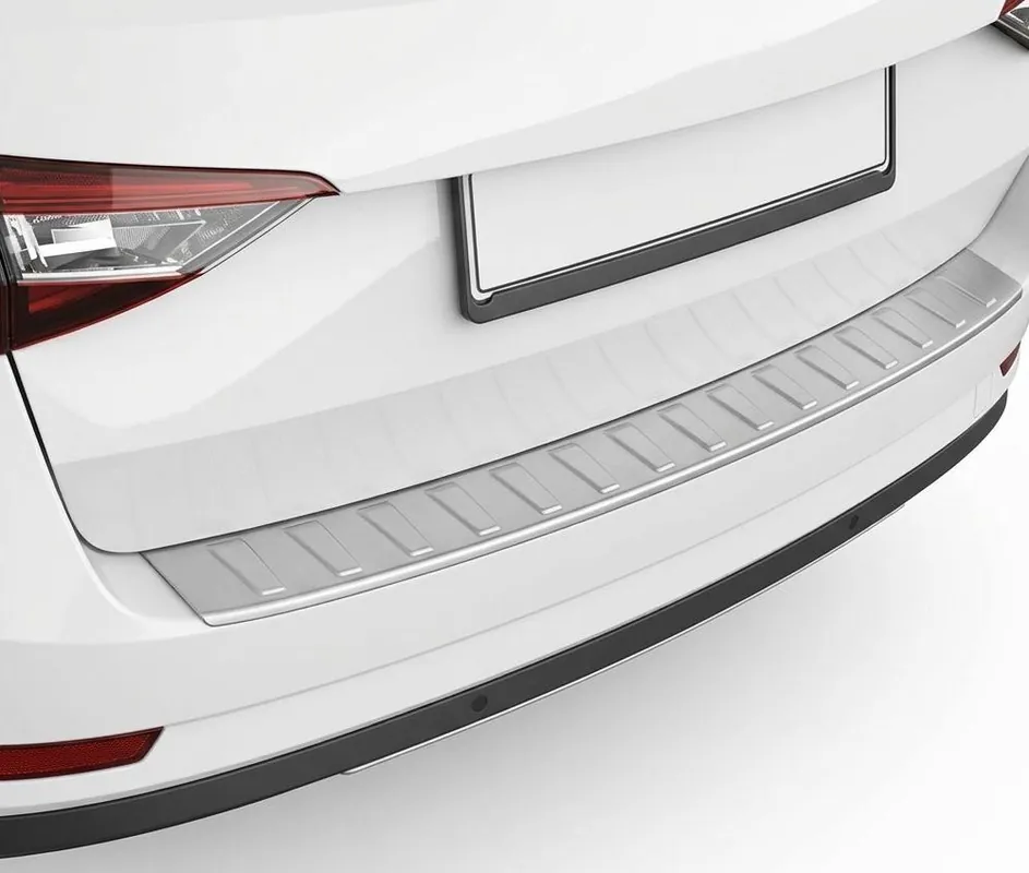 Autentický Plastový kryt prahu zadních dveří Škoda Superb III Combi (2015 - 2024) stříbrný MILOTEC