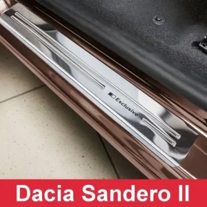 Cenová Bomba Prahové nerezové lišty Dacia Sandero (od roku 2013>) - matné - Avisa