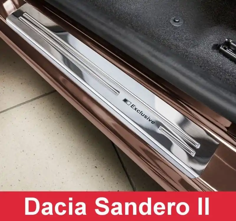 Cenová Bomba Prahové nerezové lišty Dacia Sandero (od roku 2013>) - matné - Avisa