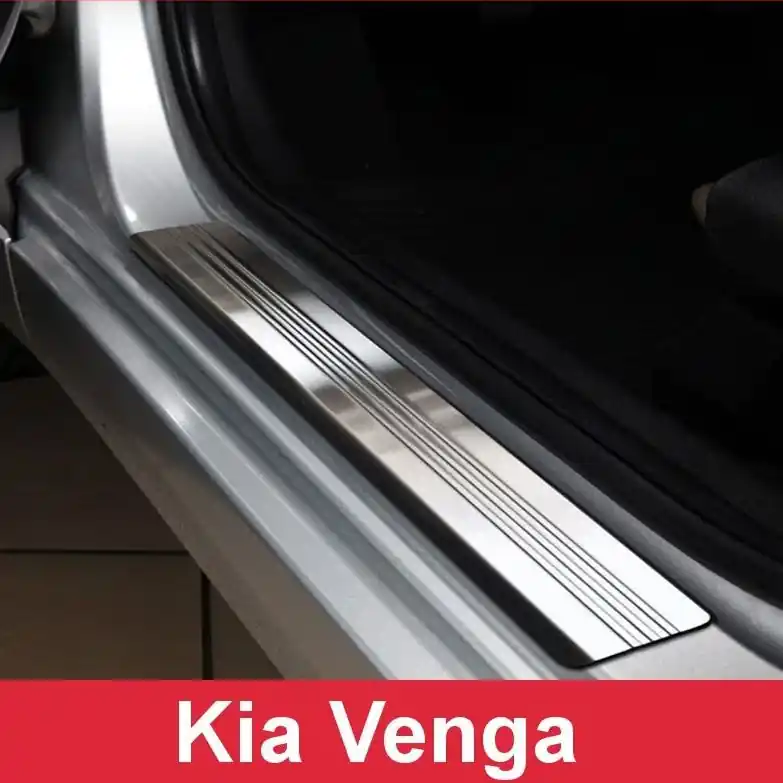 Zadní prahové nerezové lišty Kia Venga (2010 - 2017) - matné - Avisa Přímo Od Výrobce