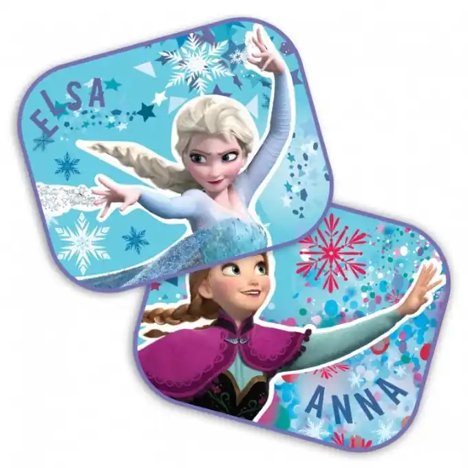 Protisluneční clony do auta na boční okna Frozen - Elsa a Anna (2 ks) - Seven Poslední Šance
