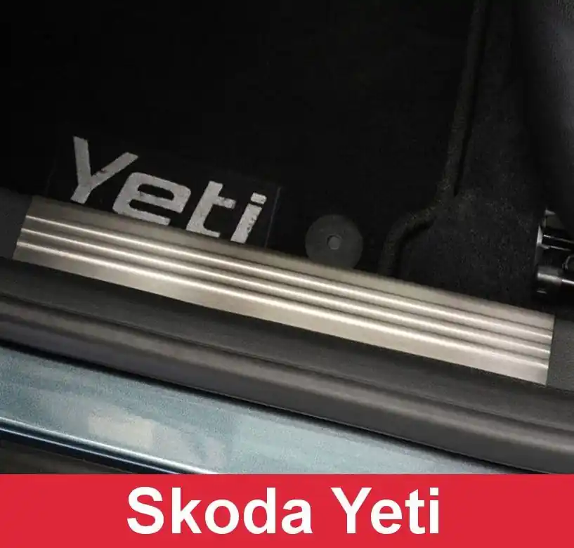 Koupit Online Vnitřní prahové nerezové lišty Škoda Yeti (2009 - 2013) - matné - Avisa