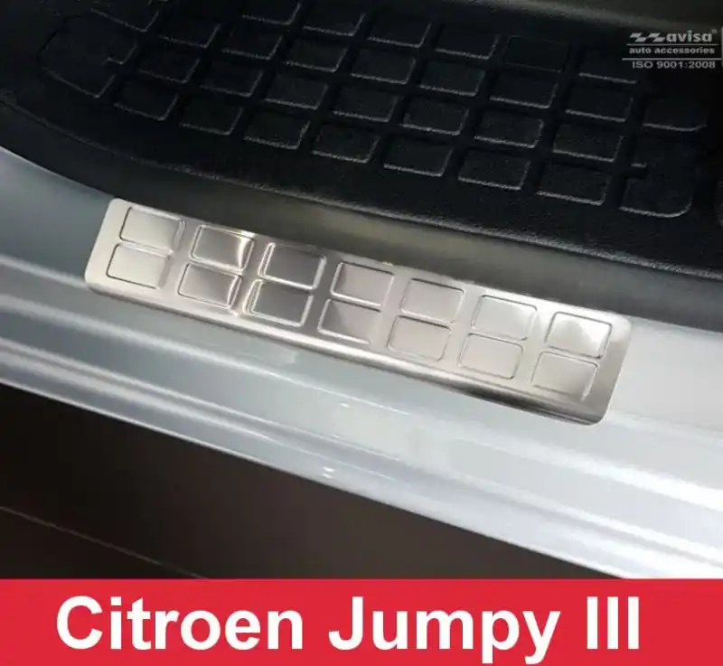 Přední prahové nerezové lišty Citroën Jumpy III (od roku 2016>) - matné - Avisa Nová Kolekce