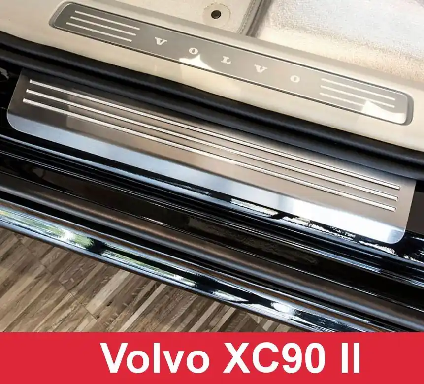 Prahové nerezové lišty Volvo XC90 (od roku 2014>) - matné - Avisa Vysoce Kvalitní