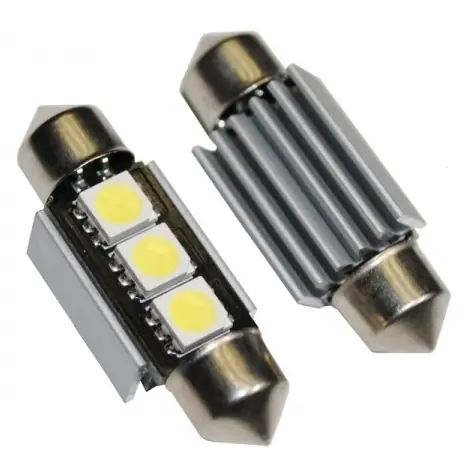 Odeslání Ihned CAN-BUS sufitové žárovky s chladičem 3 SMD LED, 36 mm, bílé - EINPARTS