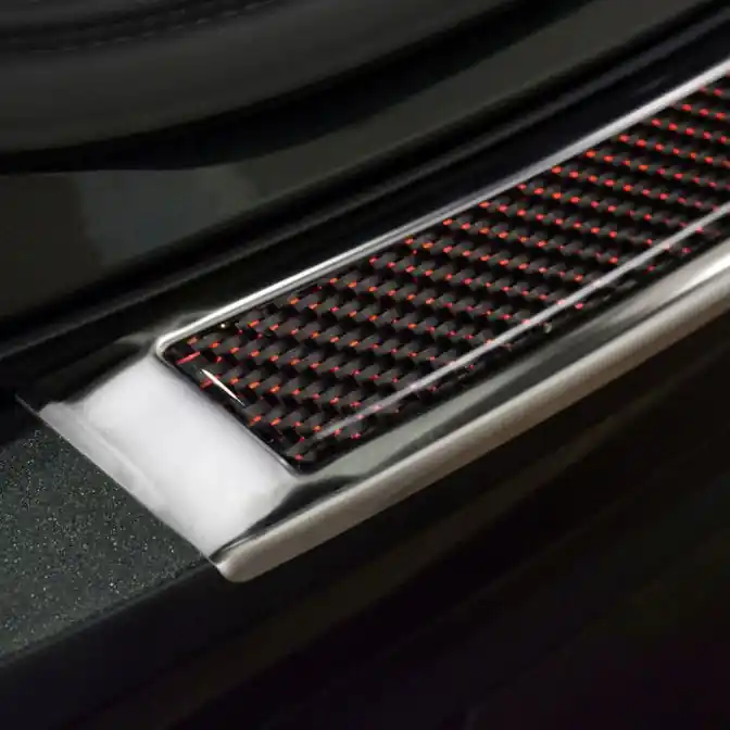 Nerezový kryt prahu zadních dveří Volvo XC90 II (od roku 2015>) karbon - Avisa 2/44026 Top Prodej