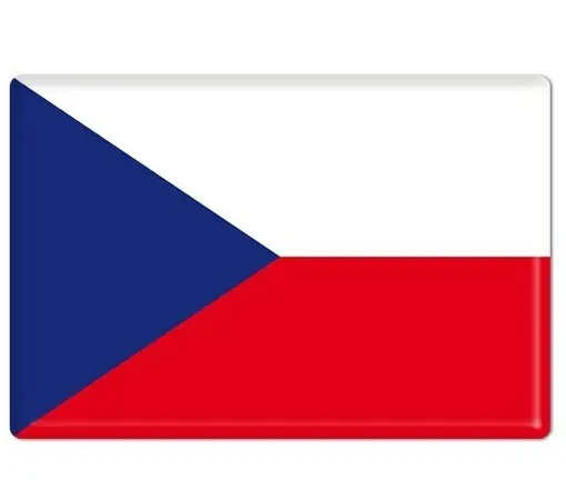 Výprodej Samolepicí vlajka České republiky 70x40 mm, 3D efekt