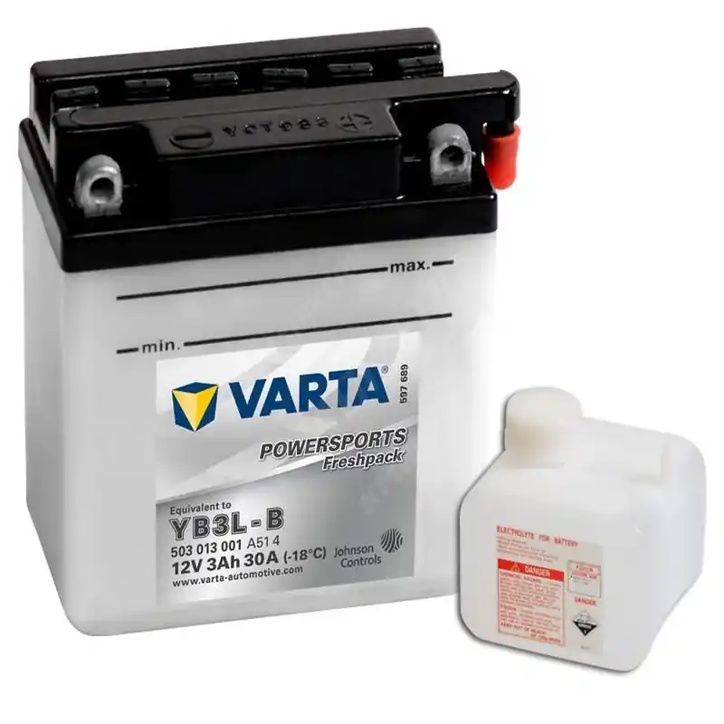 Moto baterie Varta Powersports YB3L-B 12 V 3Ah 30 A (503013) Akční Cena