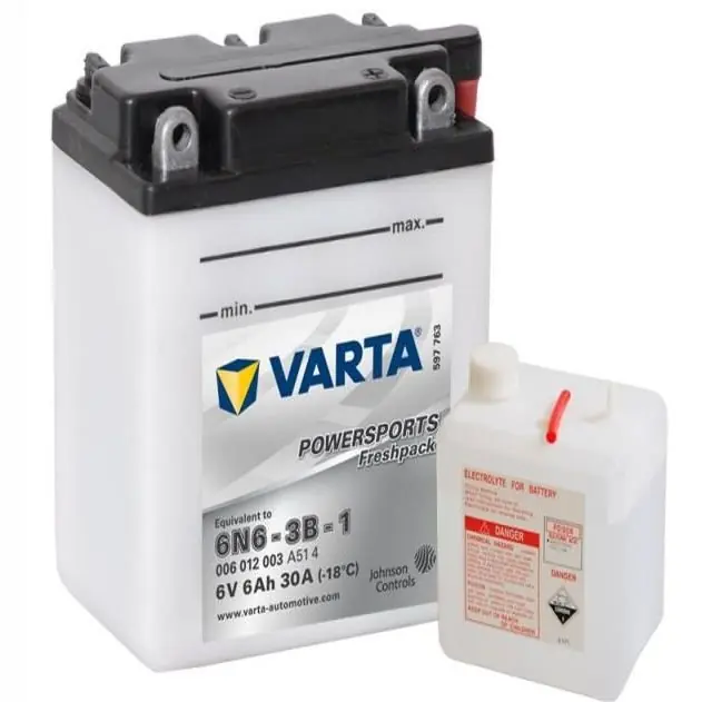 Moto baterie Varta Powersports 6N6-3B-1 6 V 6Ah 30 A (006012) Speciální Cena