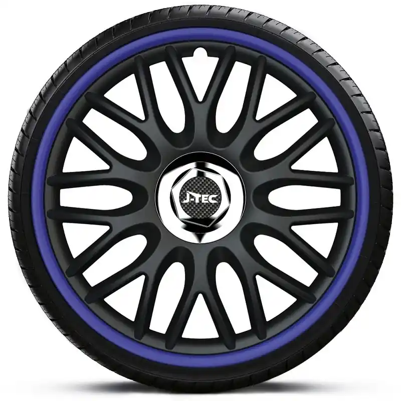 Rychlé Dodání Poklice na kola - kryty kol ORDEN blue R 14" - sada 4 ks - J-TEC