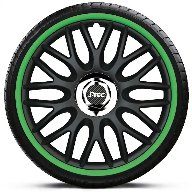 Poklice na kola - kryty kol ORDEN green R 14" - sada 4 ks - J-TEC Nakupujte Hned