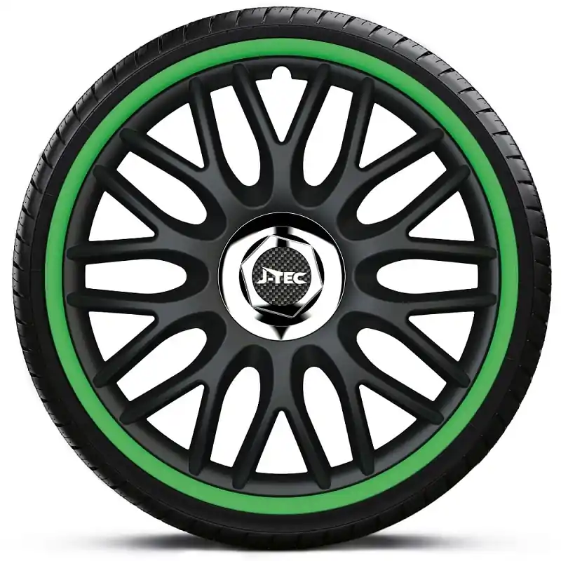 Poklice na kola - kryty kol ORDEN GREEN R 16" - sada 4 ks - J-TEC Nejlepší Volba