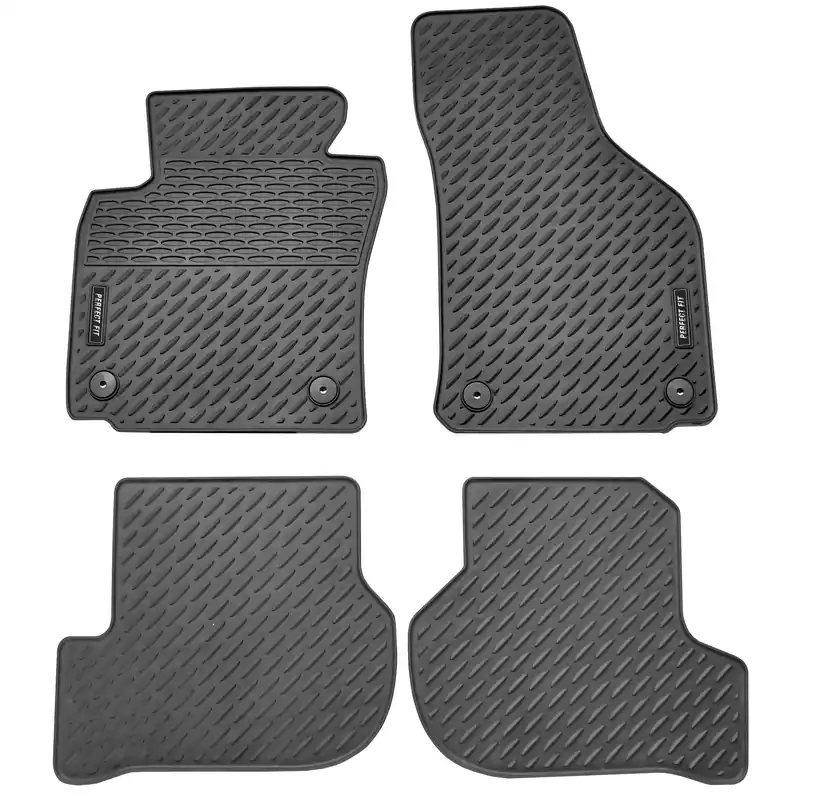 Gumové koberce Škoda Octavia II (2004 - 2013) s kulatou fixací - PERFECT FIT - Compass Speciální Cena