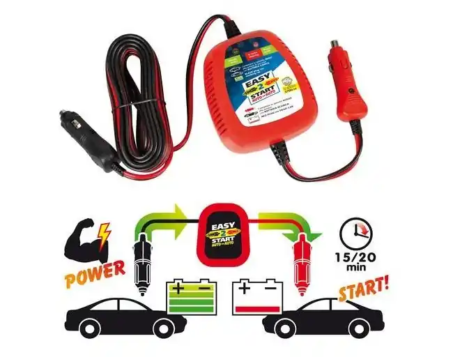 Startovací nouzová nabíječka 12V LAMPA Easy 2 Start, místo startovacích kabelů Nejlepší Cena
