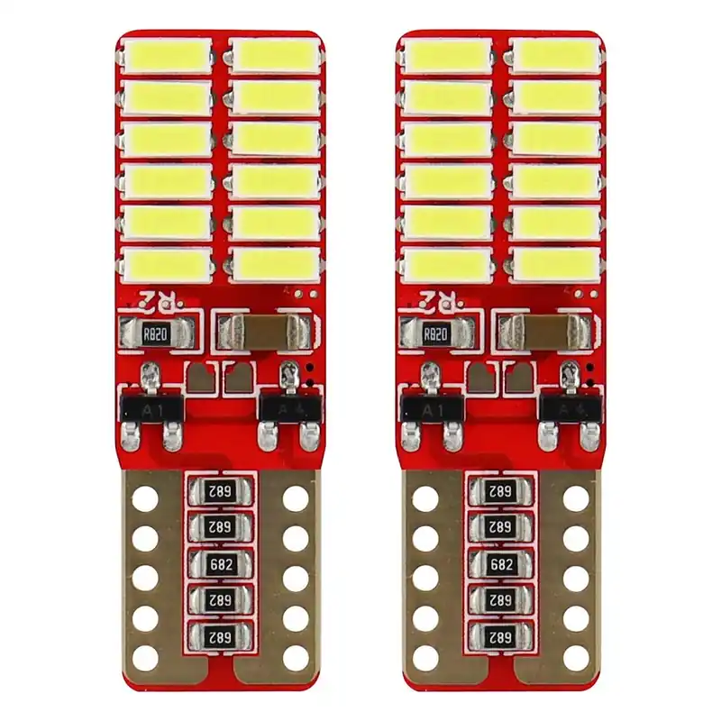Odeslání Ihned LED žárovky W5W T10 AMIO CAN-BUS 24 SMD LED, bílé 6000K, 2 ks