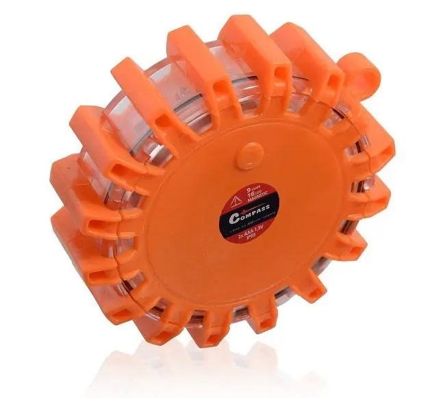 Výstražné bezpečnostní LED červené světlo na magnet s 9 funkcemi - Compass Ihned K Objednání