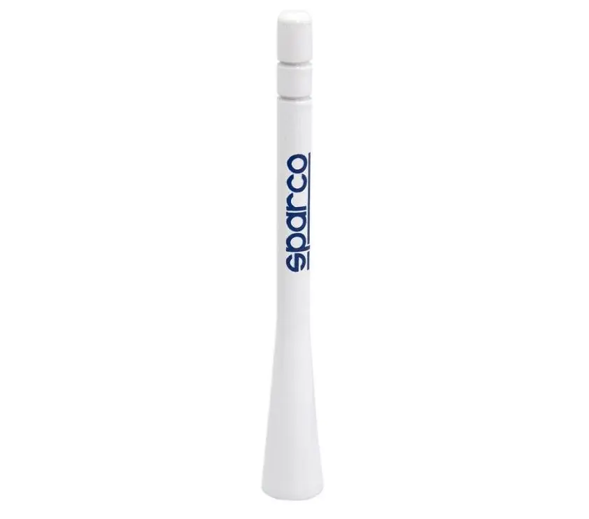 Anténní prut SPARCO M5 s redukcemi M4, M5 a M6, délka 12 cm, bílá Sezónní Sleva