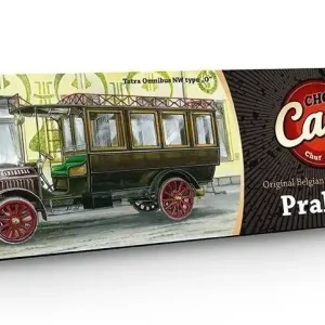 Aktuální Belgické pralinky s motivem vozu Tatra Omnibus NW z edice CARS (150 g)