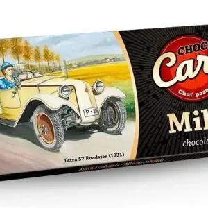Rychlé Dodání Mléčná čokoláda s motivem vozu Tatra 57 Roadster z edice CARS (100 g)