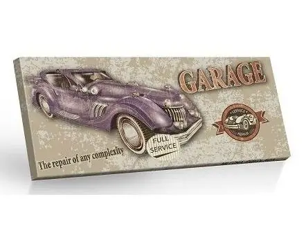 Mléčná čokoláda z retro edice CARS - Garage The repair of any complexity (100 g) Finální Výprodej