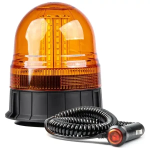 LED magnetický maják 12/24V, 60 LED, oranžový, E13 AMIO WAR09M Akce