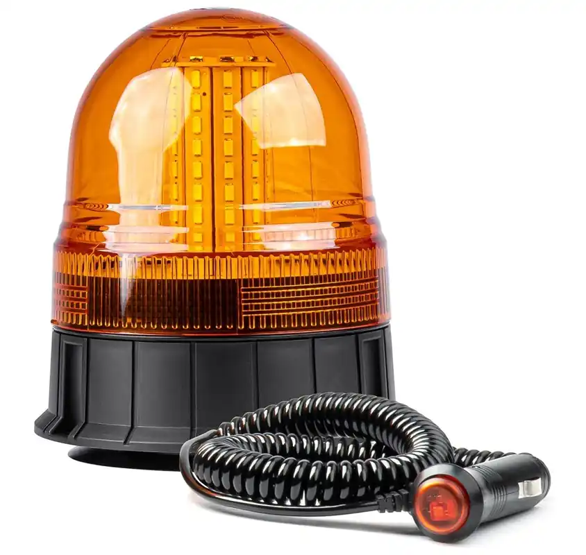 LED magnetický maják 12/24V, 60 LED, oranžový, E13 AMIO WAR09M Akce