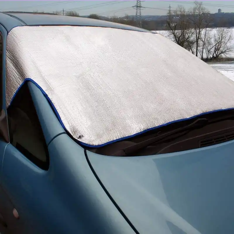 Vysoce Kvalitní ALU clona na čelní sklo auta VAN a SUV proti námraze a slunci APA MEGA 204 x 95 cm