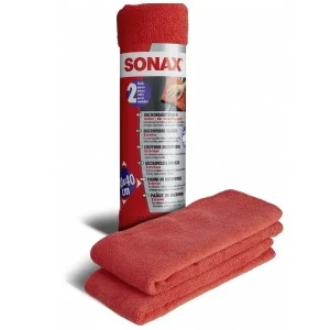Pouze Dnes Mikrovláknové utěrky SONAX 40x40 cm, na karoserii vozu, 2 ks