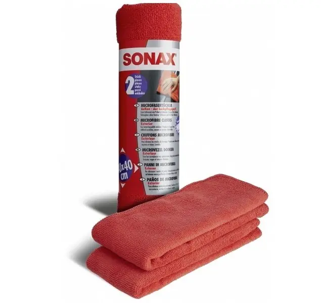 Pouze Dnes Mikrovláknové utěrky SONAX 40x40 cm, na karoserii vozu, 2 ks