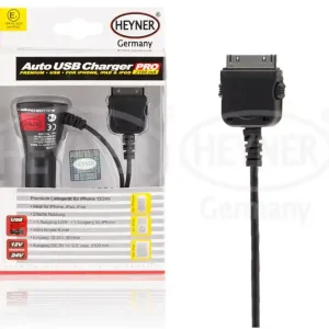Nabíječka do auta pro iPhone 1-4, iPad 3, iPod 12/24V HEYNER Speciální Cena