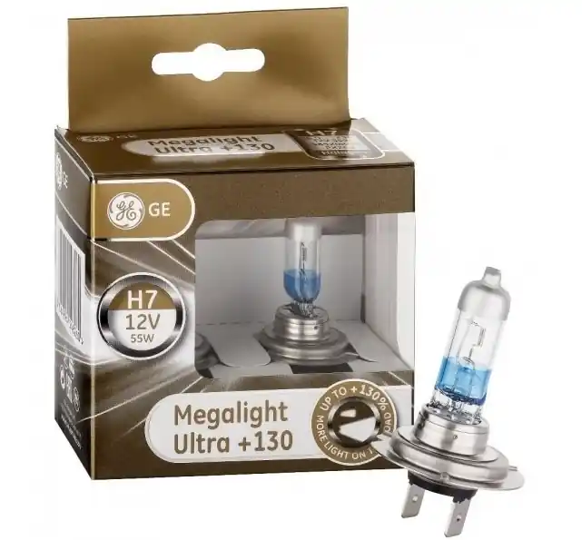 Žárovky H7 GE Megalight Ultra +130% (sada 2 ks) Expresní Doručení