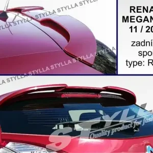 Střešní spoiler - stříška Renault Megane III Hatchback (2008 - 2015) - Stylla RM15L Koupit Online