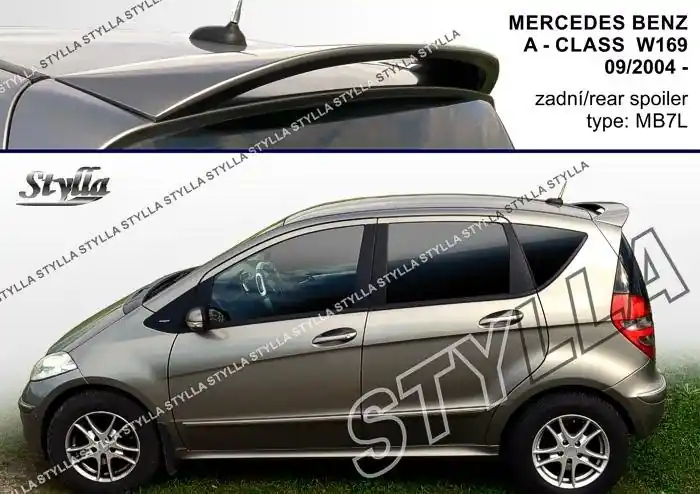 Střešní spoiler - stříška Mercedes Benz A W169 (2004 - 2012) - Stylla MB7L Top Prodej