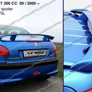 Rychlé Dodání Zadní spoiler kufru Peugeot 206 CC - Coupe / Cabrio (2000 - 2007) - Stylla ST2/3L