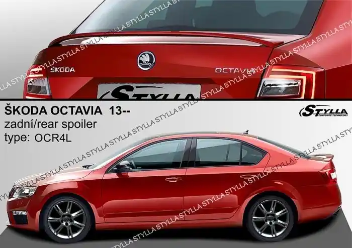 Zadní spoiler kufru Škoda Octavia III Liftback (2012 - 2019) - Stylla OCR4L Originální