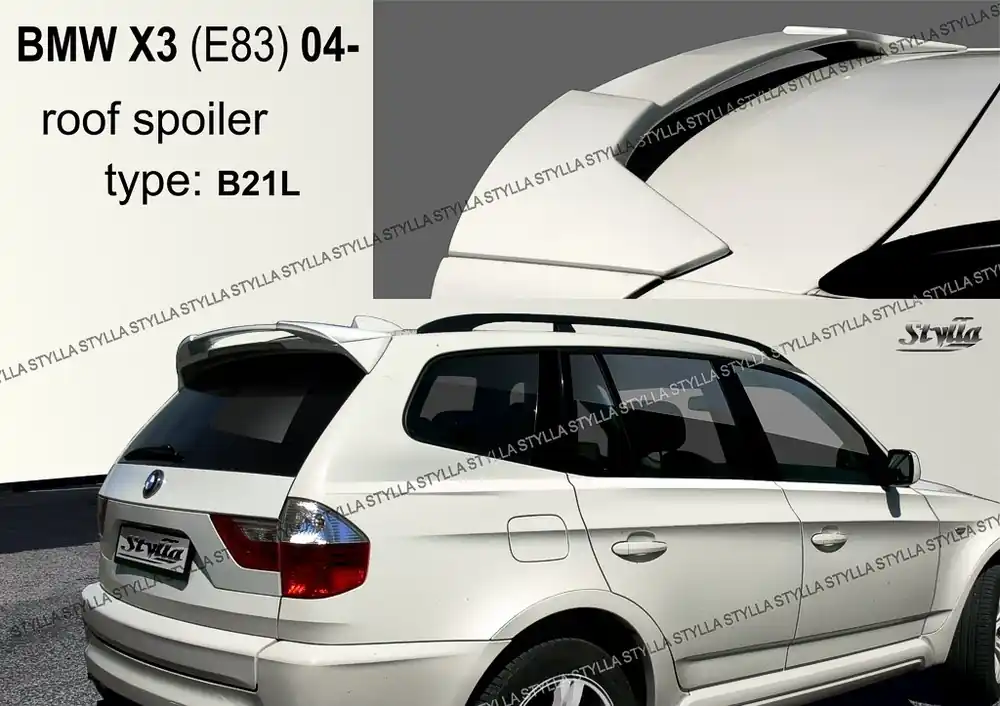 Střešní spoiler - stříška BMW X3 E83 (2003 - 2010) - Stylla B21L Poslední Šance